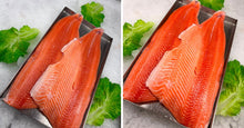 Load image into Gallery viewer, Akaroa King Salmon Skin on Fresh Fillets