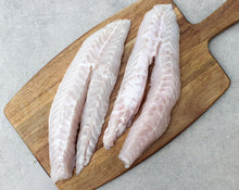 Load image into Gallery viewer, 5KG Blue Cod Fillets Frozen (Skinned and Boned)