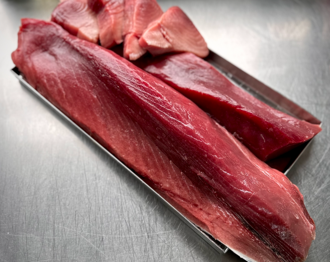 5KG Bluefin Tuna Loin Whole Skin On Frozen (Trimmed & Boned)