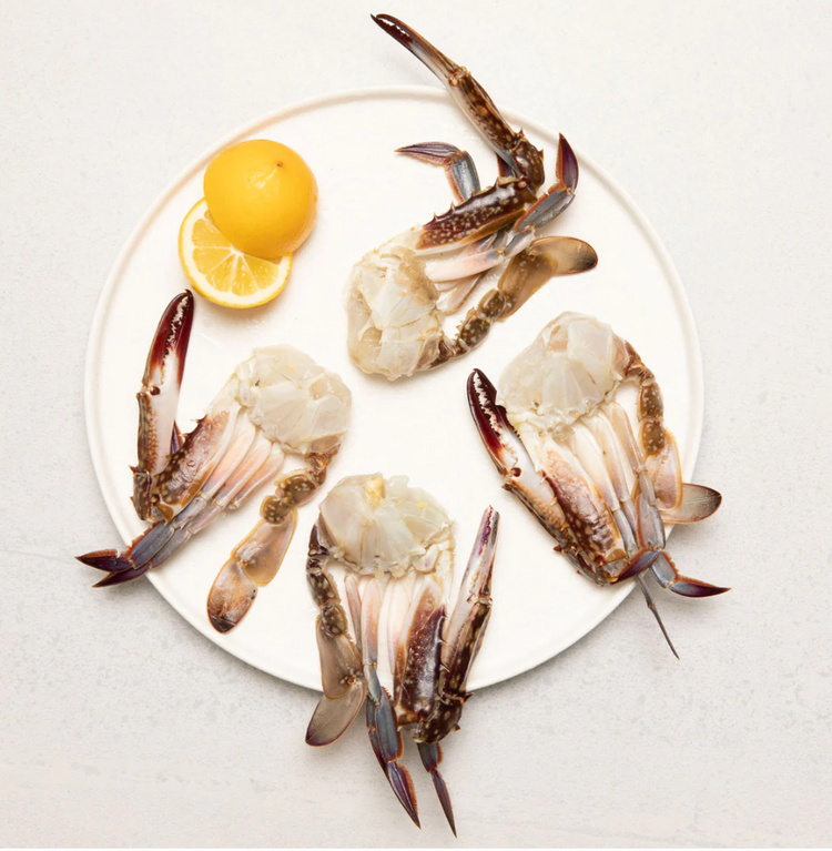 Swimming Crab Half Cut Raw 1KG
