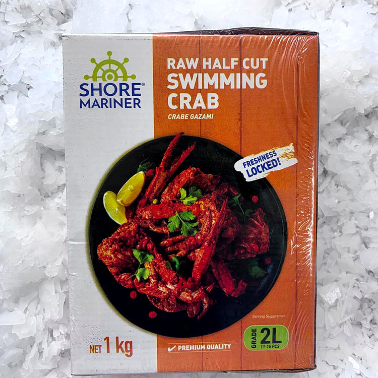 Swimming Crab Half Cut Raw 1KG