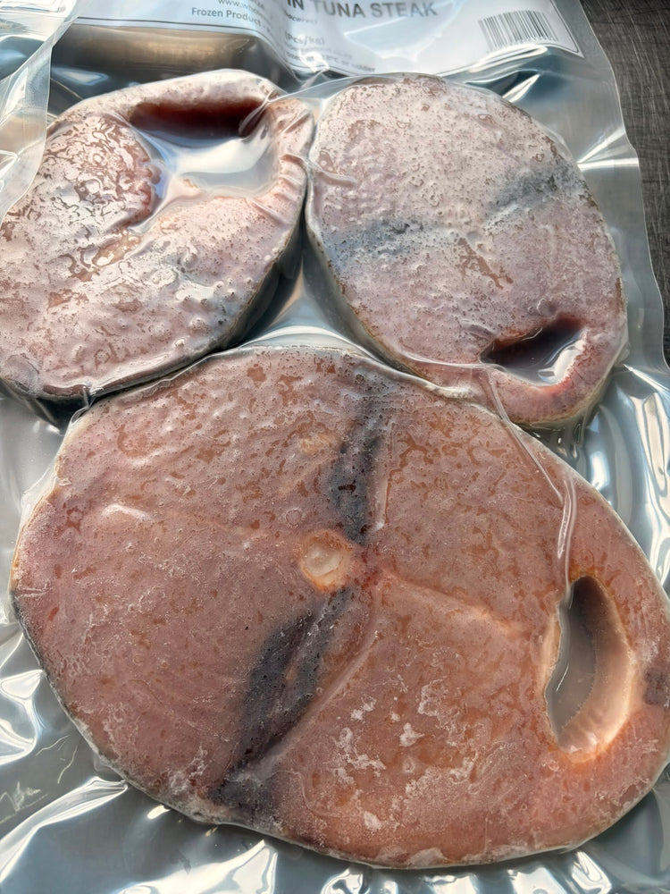 Yellowfin Tuna Steaks Whole Round 1KG Frozen